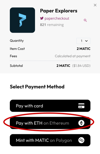 pay with eth