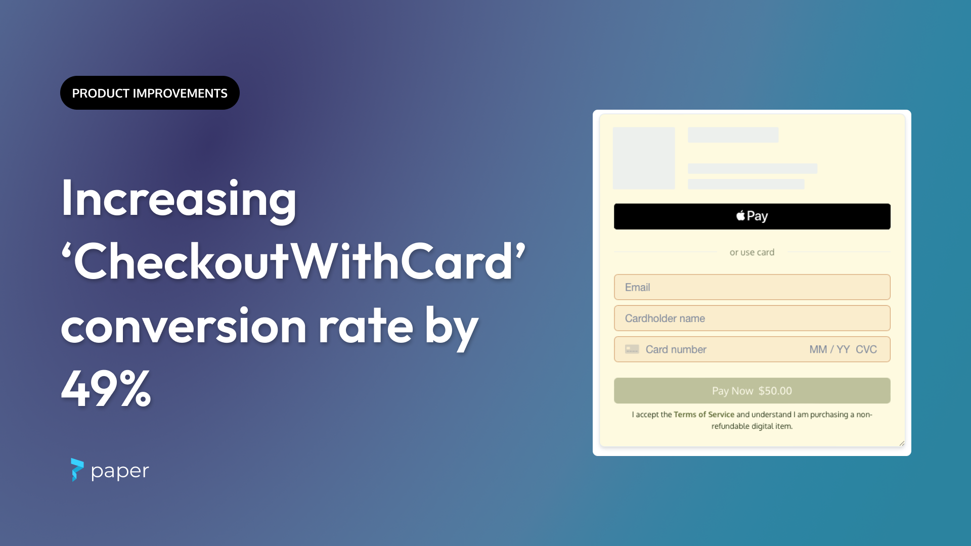 Upcoming UX Improvements to CheckoutWithCard