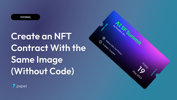 How to Create an NFT Collection With The Same Asset (Without Code)